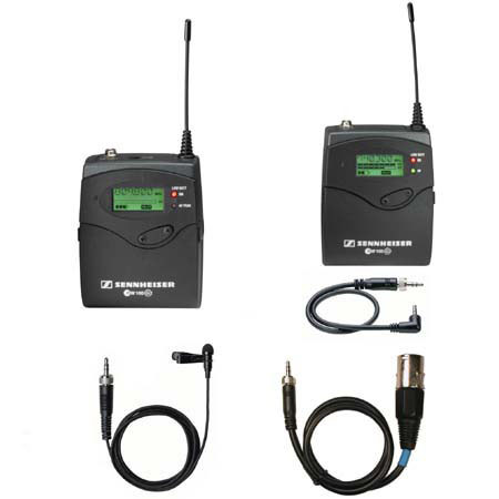 Sennheiser EW112PG2 ENG Wireless Camera Mountable UHF Lavalier System. Band A (518-554 MHZ) image