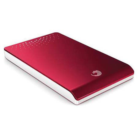 Seagate 320GB FreeAgent Go Portable Hard Drive, 5400 rpm, USB 2.0, Red image