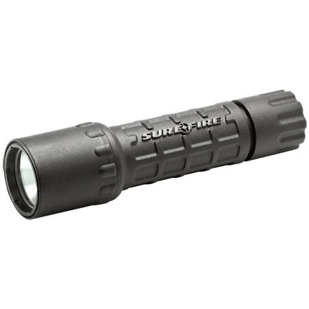 SureFire G2 Nitrolon Polymer Single-Output Incandescent Flashlight with Nitrolon Body for Secure Grip, 6V, 1.25" Bezel, Black