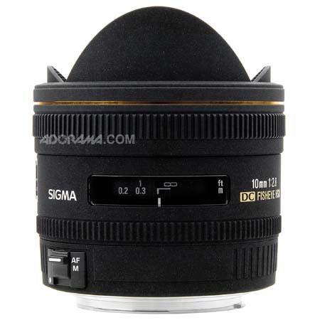 Sigma 10mm f/2.8 EX DC HSM Fisheye Auto Focus Lens for Digital Cameras - USA Warranty