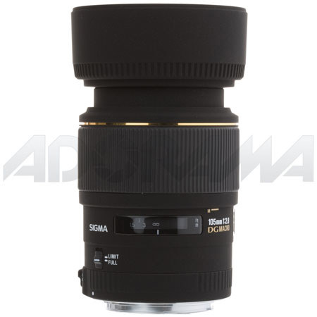 Sigma 105mm f/2.8 EX DG AF Telephoto Macro Lens for Canon EOS Cameras image