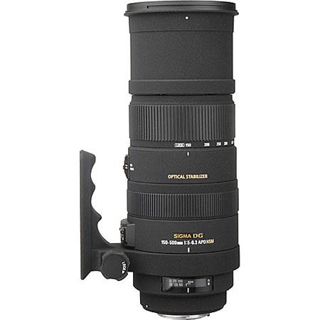 Sigma 150-500mm f/5-6.3 DG APO OS (Optical Stabilizer) HSM AutoFocus Telephoto Zoom Lens for Digital SLR Cameras - USA Warranty
