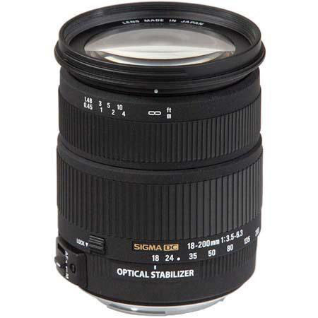 Sigma 18mm - 200mm f/3.5-6.3 DC OS (Optical Stablizer) Autofocus Aspherical Zoom Lens for Sigma Digital SLR Cameras image