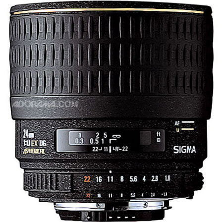 Sigma 24mm f/1.8 EX Aspherical DG DF Macro AutoFocus Wide Angle Lens for OlympusFour Thirds mount Digital SLR Cameras. image