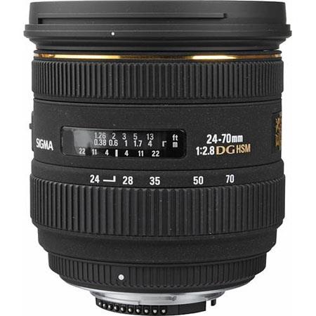 Sigma 24-70mm f/2.8 EX Aspherical IF EX DG HSM AutoFocus Zoom Lens for Digital SLR's - USA Warranty