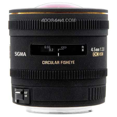 Sigma 4.5mm f/2.8 EX DC HSM Circular Fisheye Auto Focus Lens for Pentax Digital Cameras - USA Warranty
