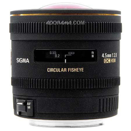 Sigma 4.5mm f/2.8 EX DC HSM Circular Fisheye Auto Focus Lens for Pentax Digital Cameras - USA Warranty