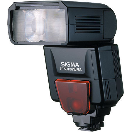 Sigma EF-500 Super DG Shoe Mount Flash for Minolta Maxxum, Guide Number of 165 feet / 50 meter at 105mm Setting. image
