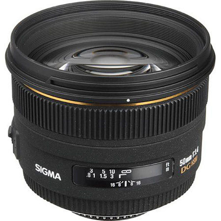 Sigma 50mm f/1.4 EX DG HSM Auto Focus Lens for Nikon AF Cameras image