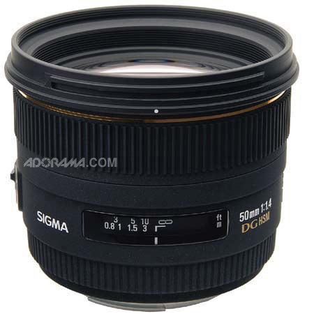 Sigma 50mm f/1.4 EX DG HSM Auto Focus Lens for Nikon AF Cameras - U.S.A. Warranty image