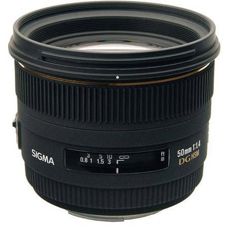 Sigma 50mm f/1.4 EX DG HSM Auto Focus Lens for Pentax AF Cameras (*Auto Focus only if body supports HSM) image