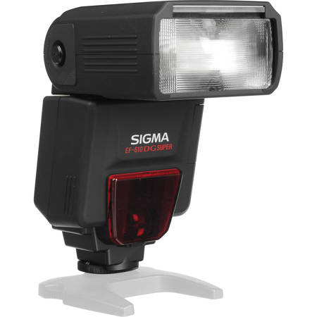 Sigma EF-610 DG Super Shoe Mount Flash for Nikon iTTL Digital SLR's, Guide Number 200' at 105mm Setting.