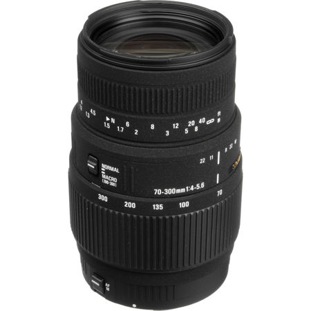 Sigma 70-300mm f/4-5.6 DG Macro Tele Zoom Lens for Canon EOS Cameras image