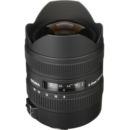 Sigma 8 - 16mm f/4.5-5.6 DC HSM AutoFocus Wide Angle Zoom Lens for Canon EOS Digital SLR Cameras. image