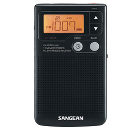 Sangean FM-Stereo/AM Digital Tuning Pocket Receiver with Built-in Speaker