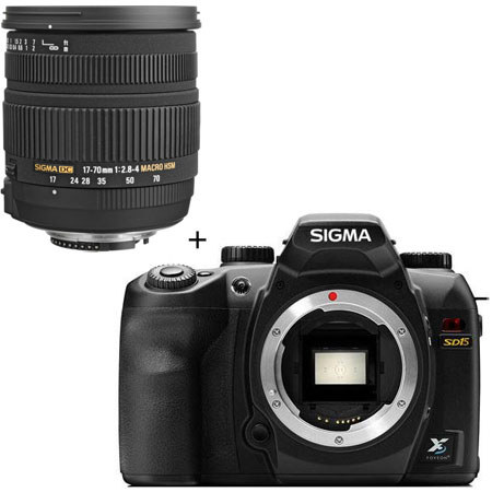 Sigma SD-15 Digital SLR Camera Body, with Sigma 17-70mm f/2.8-4 DC Macro OS (Optical Stabilizer) HSM AutoFocus Super Wide Angle Zoom Lens for Sigma Cameras - US