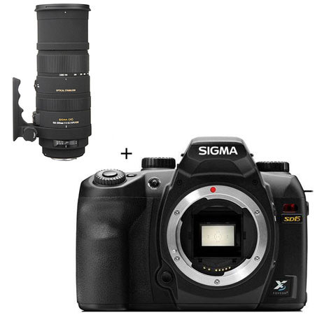 Sigma SD-15 Digital SLR Camera Body, with Sigma 150-500mm f/5-6.3 DG APO OS (Optical Stabilizer) HSM AutoFocus Lens for Sigma Digital SLR Cameras - USA Warranty