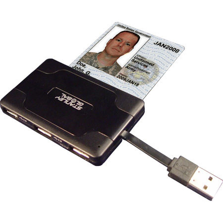 UPC 856771002060 product image for Stanley Global CAC Smart Card / Multi-Memory / SDXC / SIM Reader with 3-Port USB | upcitemdb.com