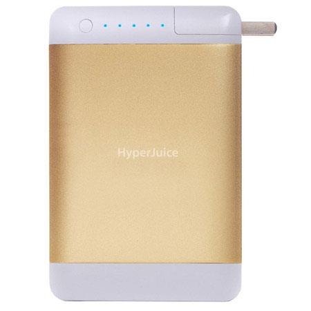Sanho HyperJuice Plug 18000mAh Dual USB Port Battery Pack for iPad/iPhone/Android/Tablets/Smartphones/USB Device, Gold (Bullion)