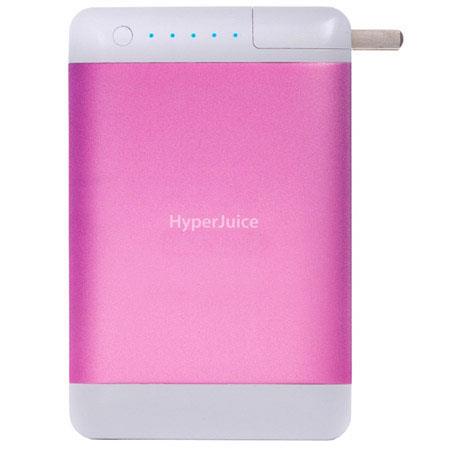 Sanho HyperJuice Plug 18000mAh Dual USB Port Battery Pack for iPad/iPhone/Android/Tablets/Smartphones/USB Device, Pink (Sugar)