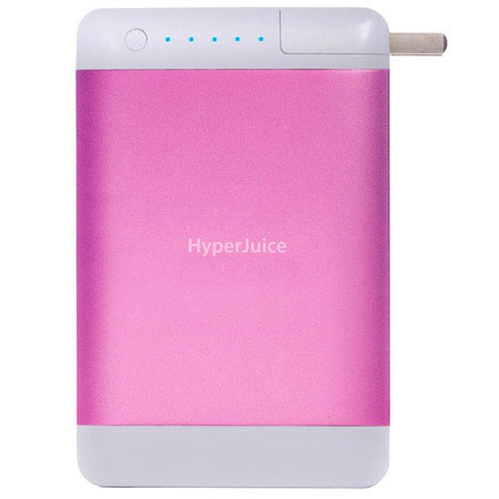 Sanho HyperJuice Plug 18000mAh Dual USB Port Battery Pack for iPad/iPhone/Android/Tablets/Smartphones/USB Device, Pink (Sugar)