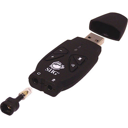 SIIG CE-S00022-S1 USB SoundWave 7.1 Pro, Virtual 7.1-Channel Surround Sound USB Audio Adapter with Optical S/PDIF Out, RoHS Compliant