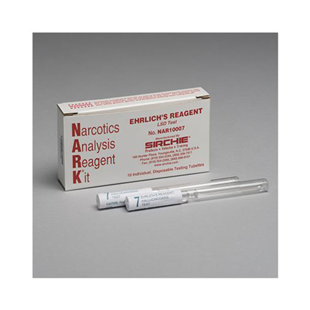 Sirchie NARK Ehrlich's Reagent, Hallucinogens, 10 Tests