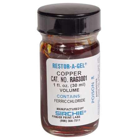 Sirchie Restoration Gel for Copper, for Serial Number Restoration, 1 oz