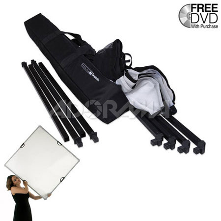 Scrim Jim Medium Scrim Kit with 42" x 72" Frame, Two Textiles and Carry Bag. image