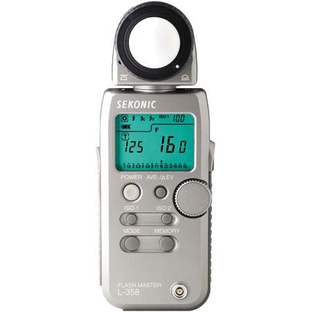 Sekonic L-358 Flash Master, Digital Incident &amp; Reflected Flash &amp; Ambient Light Meter with Transmitter Module image
