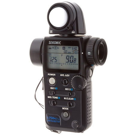 Sekonic L-758Cine DigitalMaster, Programmable Ambient & Flash Digital Exposure Meter for Cinematographers & Still Photographers.