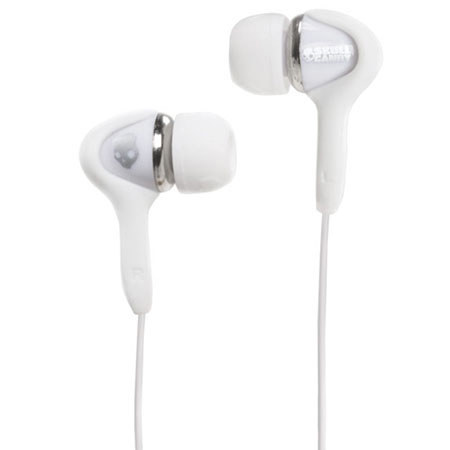 Skullcandy Smokin' Buds Stereo Earbuds - White / Chrome image