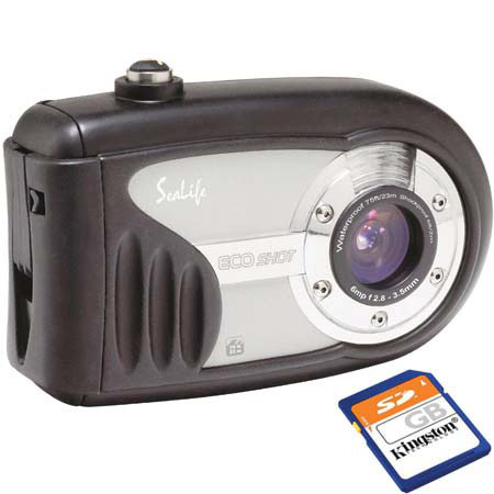 Sealife SL321 ECOshot 6.0MP Digital Camera with 4x Digital Zoom (Rated to 75') with 2 GB SD Card image