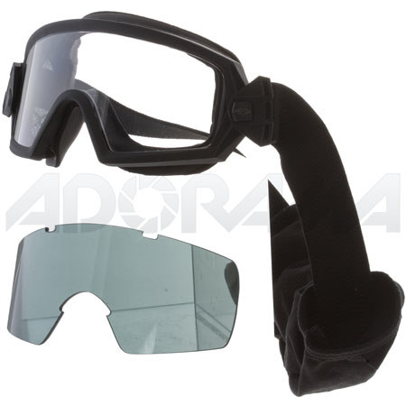 Smith Optics "Outside The Wire" Goggles Field Kit, with Clear Lens Installed & Spare Gray Lens, Black
