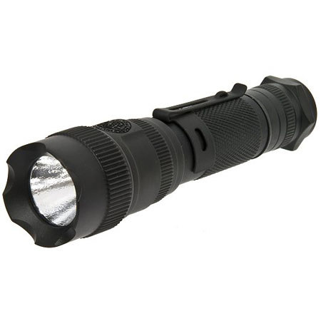 Smith & Wesson Elite CREE LED Flashlight, 120 Lumens on High, 70 Lumens on Low, Matte Black Aluminum.
