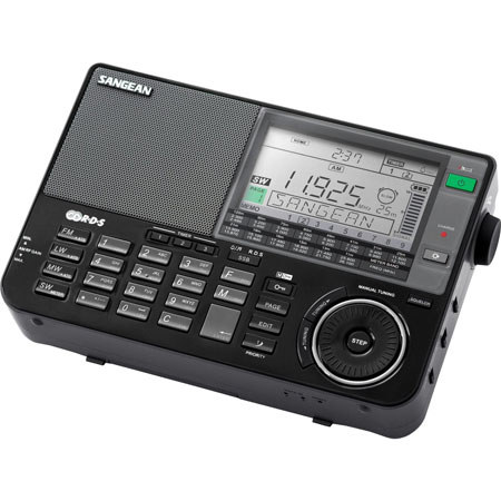 Sangean FM-RDS (RBDS)/MW/LW/SW PLL Synthesized Receiver, 153-519 kHz LW Frequency, Black