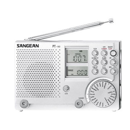 Sangean Portable FM-Stereo/AM/SW 1-7 World Receiver with World Time