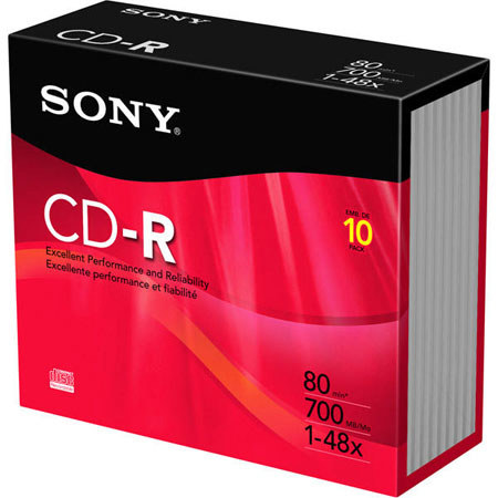UPC 027242582163 product image for Sony Sony CD-R Recordable Storage Discs, 10 Pack | upcitemdb.com