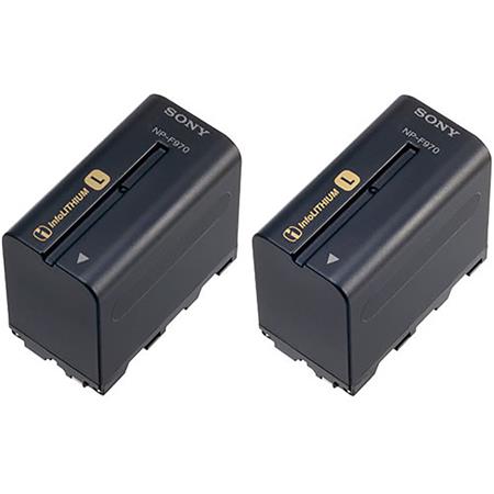 Sony NP-F970 L-series Info-Lithium Camcorder Battery (6600mAh) 2-Pack