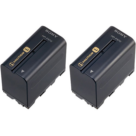 Sony NP-F970 L-series Info-Lithium Camcorder Battery (6600mAh) 2-Pack