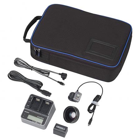 Sony Accessory Kit for HXR-MC1 HD Camcorder, Includes NP-FH70 Battery Pack, AC-VQH10 AC Adapter/Charger, VCL-HG0730A Lens, RM-AV2 Remote Controller