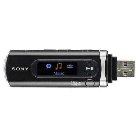 Sony NWZ-B103FBLK 1 GB Walkman MP3 Player, FM Tuner Type, 3 Line Color LCD, Supports Windows XP, SP2 or Newer - Black image
