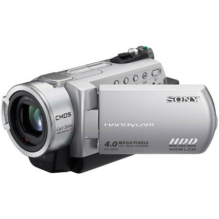 Sony DCR-SR200 40 GB HDD Handycam Camcorder, 1/3" ClearVid CMOS Sensor, Carl Zeiss Vario-Sonnar T* Lens, 10x Optical Zoom, 80x Digital Zoom, 2.7" Touch Panel Swivel LCD Screen image