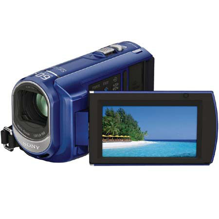 Sony DCR-SX41/L 8GB Memory Stick Handycam Camcorder with 60x Optical Zoom, 2000x Digital Zoom and 2.7&quot; Touch Panel LCD Screen - Blue image