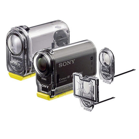 Sony HDR-AS30V HD 1080p POV Action Camcorder - BUNDLE - with SPK-AS1 Waterproof Case, and AKA-RD1 Set of Replacement Doors