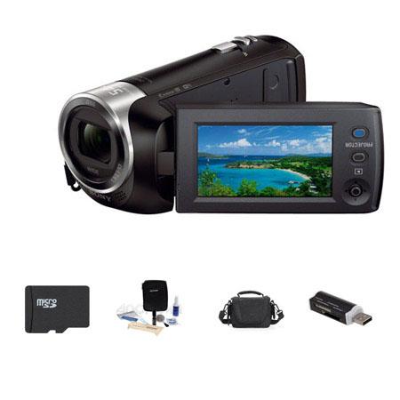 Sony HDR-PJ275 8GB Full HD Handycam Camcorder with Built-in Projector, - Bundle With Lowepro Carrying Case, 8GB Micro SDHC Memory Card, Cleaning Kit, SD Card Reader