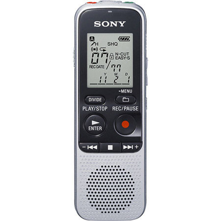 Sony ICDBX112 Digital Voice Recorder, Voice-Operated Recording, Adjustable Playback Speed