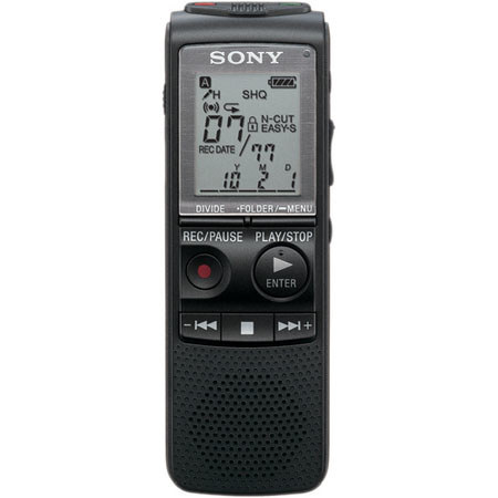 Sony ICD-PX820 Digital Voice Recorder, Up to 535 Hours (LP Mode) of Recording, SHQ Record Mode, Voice Operated Recording (VOR), PC and Mac Compatible image