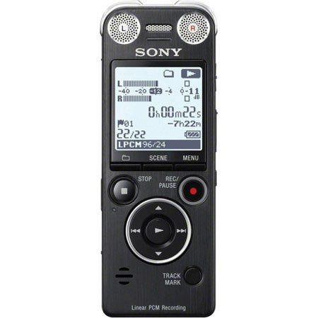 Sony ICD-SX1000 Linear PCM Digital Flash Voice Recorder, 16GB Built-in Memory, 19hrs Battery life