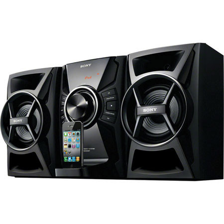 Sony MHC-EC609iP Mini Hi-Fi Stereo System with CD, iPhone/iPod Dock, 100 W Total Power